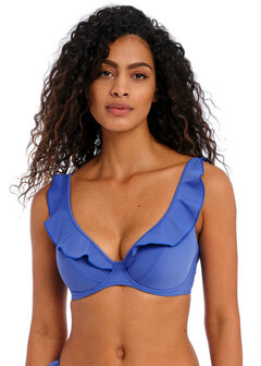 Freya Jewel Cove High Apex Bikinitop Blauw