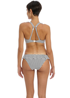 Freya Jewel Cove High Apex Bikinitop Zwart Wit Gestreept 