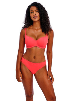 Freya Jewel Cove Sweetheart Padded Bikinitop Plain Sunset