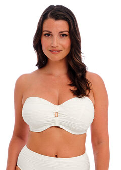 Fantasie Beach Waves Bandeau Bikinitop Wit