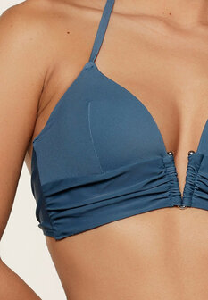 LingaDore Triangle Voorgevormde Bikiniset Legion Blue