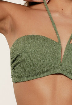 LingaDore Bandeau Bikinitop Garden Green