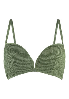 LingaDore Voorgevormde Triangel Bikinitop Garden Green