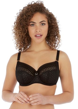 Freya Viva Side Support Bh Zwart Lace Noir