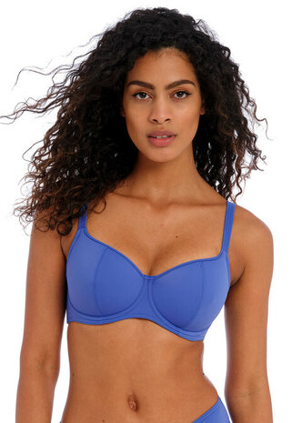 Freya Jewel Cove Sweetheart Padded Bikinitop Blauw