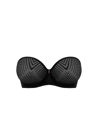 Freya Tailored Strapless Bh Zwart