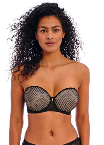 Freya Tailored Strapless Bh Zwart