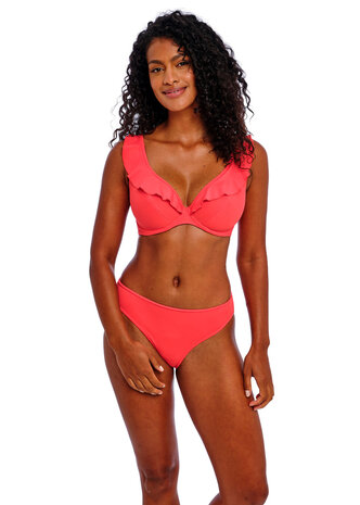 Freya Jewel Cove High Apex Bikinitop Plain Sunset