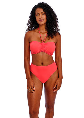 Freya Jewel Cove Hoge Bikinislip - High Waist Bikinislip Plain Sunset