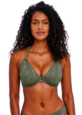 Freya Nomad Nights Halter Bikinitop Groen