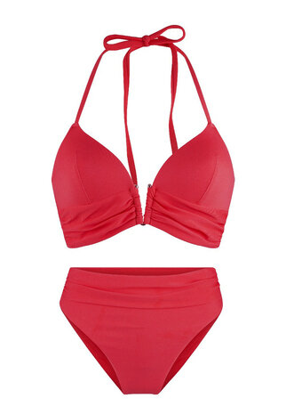 LingaDore Triangle Voorgevormde Bikiniset Rood